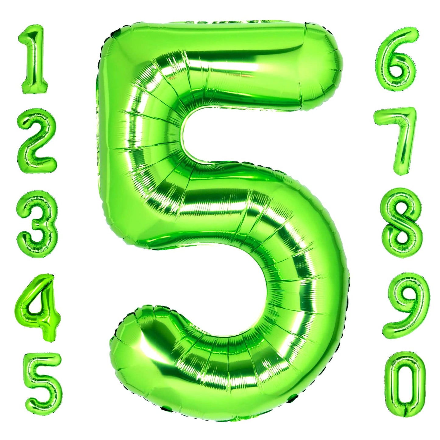 40 Inch Giant Light Green Number 5 Balloon 5Th Birthday Balloon Green 5 Birthday Balloon 5Th Birthday Decors Girls 5 Balloon Num
