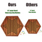 Vamslove Chinese Checkers 15' Large Upgraded Version Wooden Game Board, 16Mm 60+12 Colorful Glass Marbles, Easy Grasping For Adults And Kids, W/Storage Drawer, Fun For Family Gathering