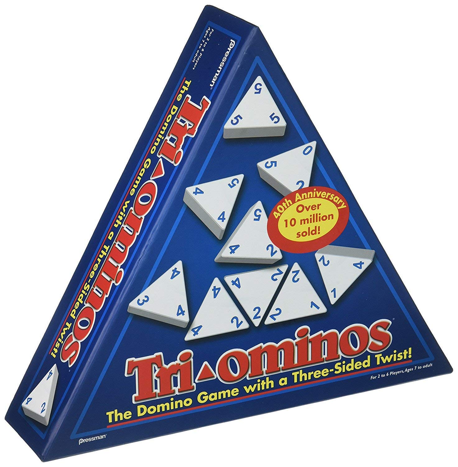 Tri-Ominos - Travel Edition with Lightweight Playing Tiles by Pressman Games Blue  5
