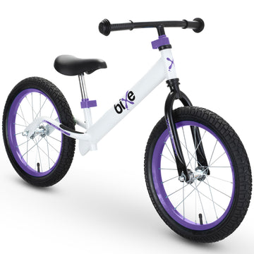 Bixe Balance Bike - 16' (40.6 Cm) Big Kids' Training Bikes - Kids Balance Bike Designed For Children Ages 4 To 9 - No Pedal Push Bicycle For Boys Or Girls - Purple