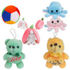 Eitheo Teddy Green Yellow Soft Multiball Bunny Octopus Pack 5 Soft Plush Stuffed Animals For Kids Boys Girls | Gift Set
