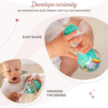Sophie La Girafe | Shake Shake Rattle | Fun & Easy To Grasp Rattle With A Motion Detector | 4 Different Musical Modes For Playtime & 6 Melodies To Soothe Baby To Sleep