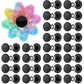 Niart Fidget Spinner Toy Diy Bearing With Caps Set 24-Pack, Mr137 0.5'' Single-Sealed Chrome Steel Bearing Balls Replacement Hig