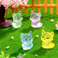 Homico 24 Pieces Mini Fox Animals Luminous Mini Resin Animals Tiny Fox For Dollhouse Micro Fairy Garden Landscape Aquarium Birth