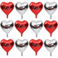 12 Pcs Red Heart Shaped Balloons 18 Inch I Love You Valentines Day Decorations Balloons For Valentines Day Bridal Shower Wedding