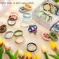 Roowest 120 Pcs Motivational Wristbands Bulk for Student Inspirational Rubber Bands Stretch Silicone Bracelet for Class from Tea