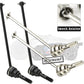 Rcarmumb Drive Shaft CVD Upgrades Part for 1/16 e-revo #7151X, 4pcs Front Rear Harden Steel #45 Upgrades Parts Hop-up,Silver