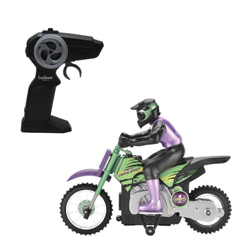Lexibook Rc18, Crosslander Radio Road Motorcycle, Up To 12Km/H, Perfect Balance, Light Effects, Crazy Skids, Fast Acceleration, Ergonomic Remote Control, Rechargeable