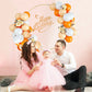 Balloons Orange And White, 50Pcs Orange Apricot White Latex Balloon, Orange White Party Balloons Birthday Balloons Decoration Fo