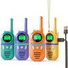 Inspireyes Walkie Talkies For Kids Rechargeable, 48 Hrs Working Time 3 Miles Range 22 Channels 2 Way Radio, Birthday Gifts For Boys Girls,Family Games Outdoor Hiking Camping,3-12 Years Old Toys 4 Pack