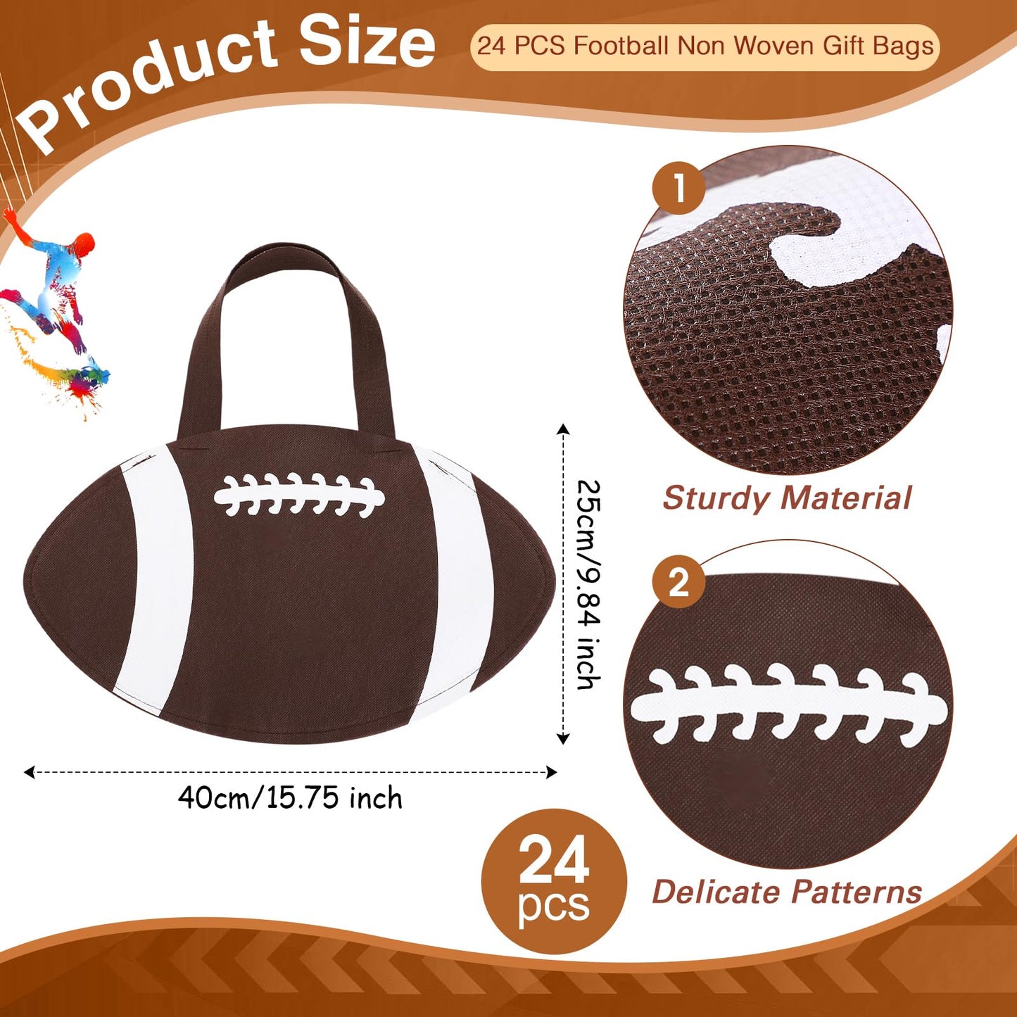 Aoriher 194 Pcs Football Party Favors Set Football Goodie Bag- Silicone Charm Bracelets, Mini Bouncy Balls, Toy Keychains, Non W