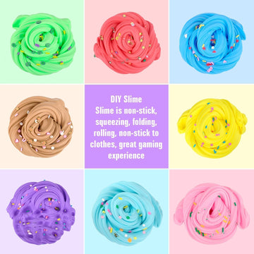 8Pcs Peachybaby Butter Slime Kit Party Favors For Kids, Christmas Slime Stress Relief Extrusion Toy For Girls Boys, Birthday Cla