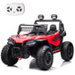 Postack 24V 2-Seater For Kids Ride On Truck, 4Wd Electric Vehicle Battery Powered Ride On Truck With Remote Control, Kids Utv Fo
