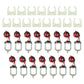 Eudax 15 Pcs Rectangular Dc Motor Mini Electric Motor 1.5-3V 24000Rpm With 9.8' Lead Wires With Motor Mounting Bracket Holder For Diy Toys