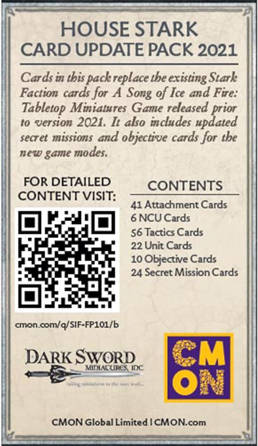 Cmon A Song Of Ice And Fire Tabletop Miniatures Stark Faction Pack | Strategy Game For Teens And Adults | Ages 14+ | 2+ Players