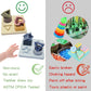 Hetomi Baby Soft Nesting Sorting Stacking Toys Silicone Teething Blocks Shapes Recognition Learning Development Toys For Toddler 3+ Months(Beige)