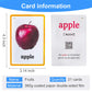 Fruits/Vegetable/Foods/Food Quantities English Flash Cards Pocket Card Learning Baby Toys For Children Pre-Kindergarten Kids Gif