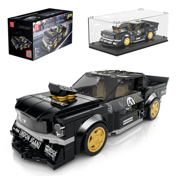 Mould King Speed Champion Car Building Toys with Acrylic Display Case Model Race Car Toy Building Blocks Kit 27024 Collectible R