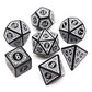CREEBUY Polyhedral DND Dice Set, 5 Pack Dice Sets Fit for Dungeons and Dragons D&D RPG Games 7-Die Polyhedral Dice with Vintage