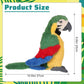 Jexine 3 Pcs Macaw Parrot Plush Toy Soft Stuffed Animal Toy Bird Stuffed Animal Blue Red Stuffed Parrot For Gifts Doll, 9.8 Inch