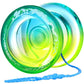 7Yo Professional Responsive Yoyo For Beginners, Fingerspin Yoyo For Kids, Dual Purpose Yoyo Aoe Crystal Tug Return Yoyo With 10