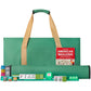 GUSTARIA American Mahjong Game Set with 166 Green Tiles, Melamine, 20"x9"x3", Includes 4 Color Racks and Green Carrying Bag