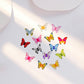 WOZADU 200 PCS Mini Resin Butterfly Figures for Crafts Luminous Tiny Resin Animal Miniature Things for Dollhouse Fairy Garden Micro Landscaping Decoration Cake Toppers Decor
