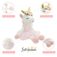 Justqunseen Unicorn Stuffed Animals Plush Ballerina Baby Doll, Unicorn Toys For Girls Age 4-6, Stuffed Animals For Girls 4 Year