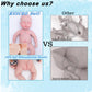 Kuiceo Reborn Baby Dolls That Lifelike -12 Inch Full Body Silicone Sleeping Baby Boy Handmade Face Realistic Body Details For Ch