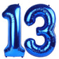 Navy Blue Number 13 Balloon 40 Inch, 13 Number Balloon, 13Th Navy Blue Birthday Decorations, 13 Year Old Girls Boys Blue Party S