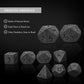 UDIXI Obsidian Dice Gemstone Dice Set 7PCS Stone DND Dice with Gift Case for Dungeons and Dragons MTG Role Playing Game and Othe