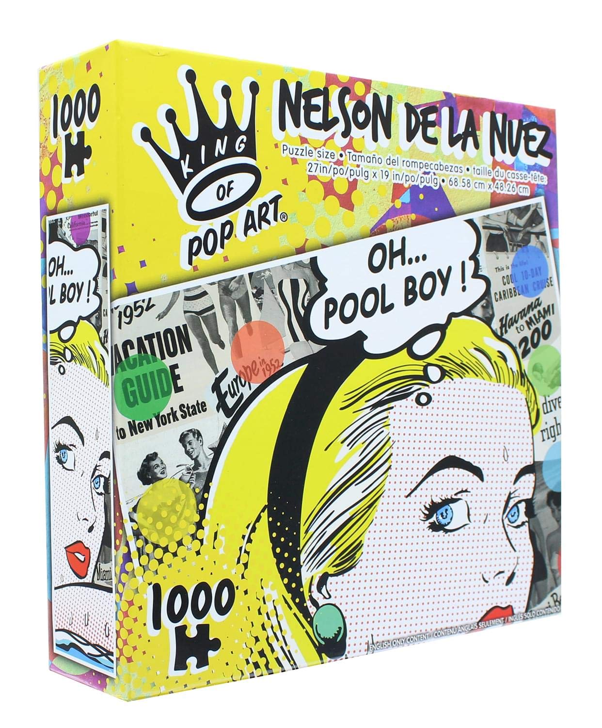 The Canadian Group King Of Pop Art - Nelson De La Nuez - Oh... Pool Boy! - 1000 Piece Puzzle