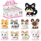 Timchess Mini Cat Building Block Sets, 9 Style Cute Cat Building Blocks Miniature Cat Figurine Toys For Kids Birthday Party Favo