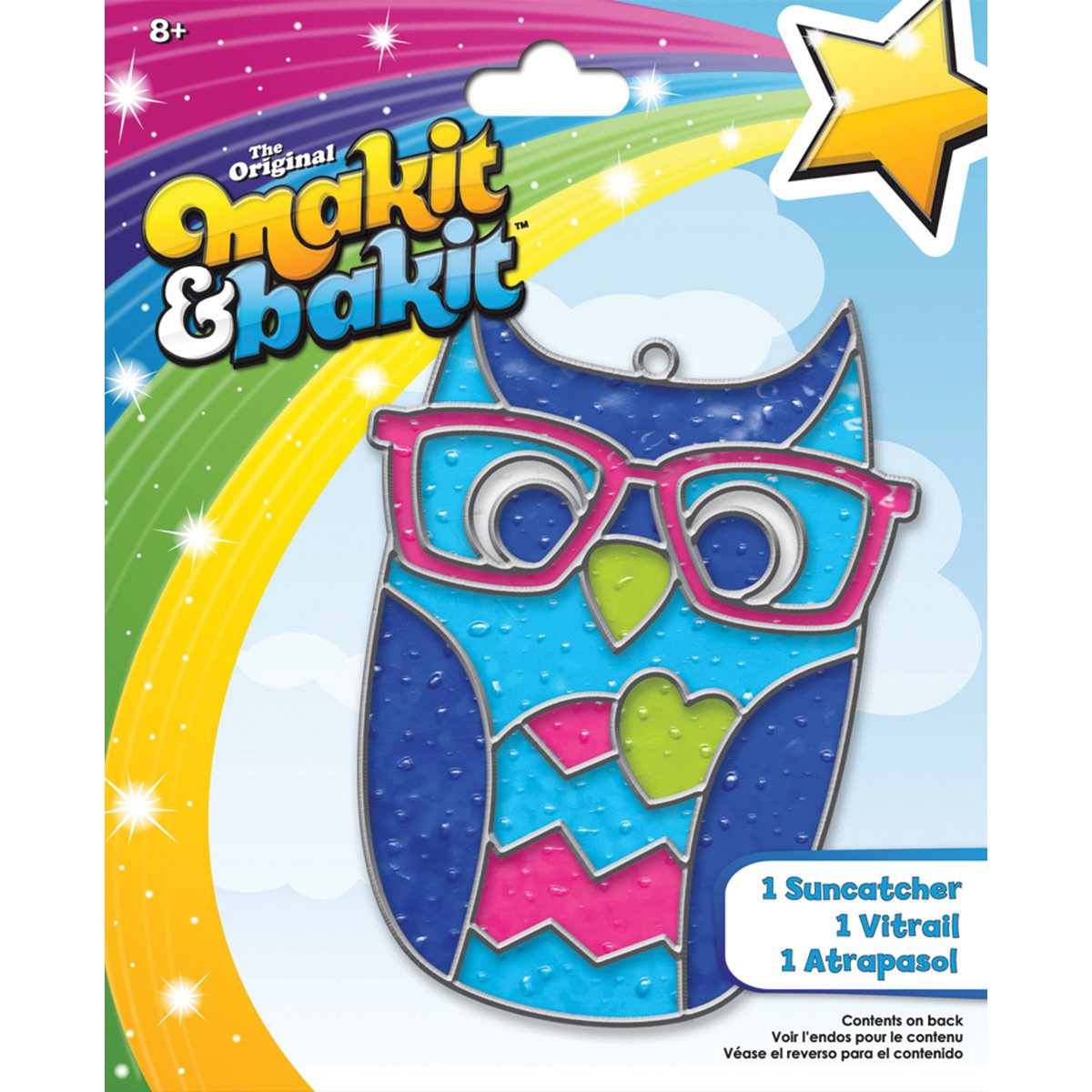 ColorBok TB-73245 Makit and Bakit Suncatcher Kit, Owl