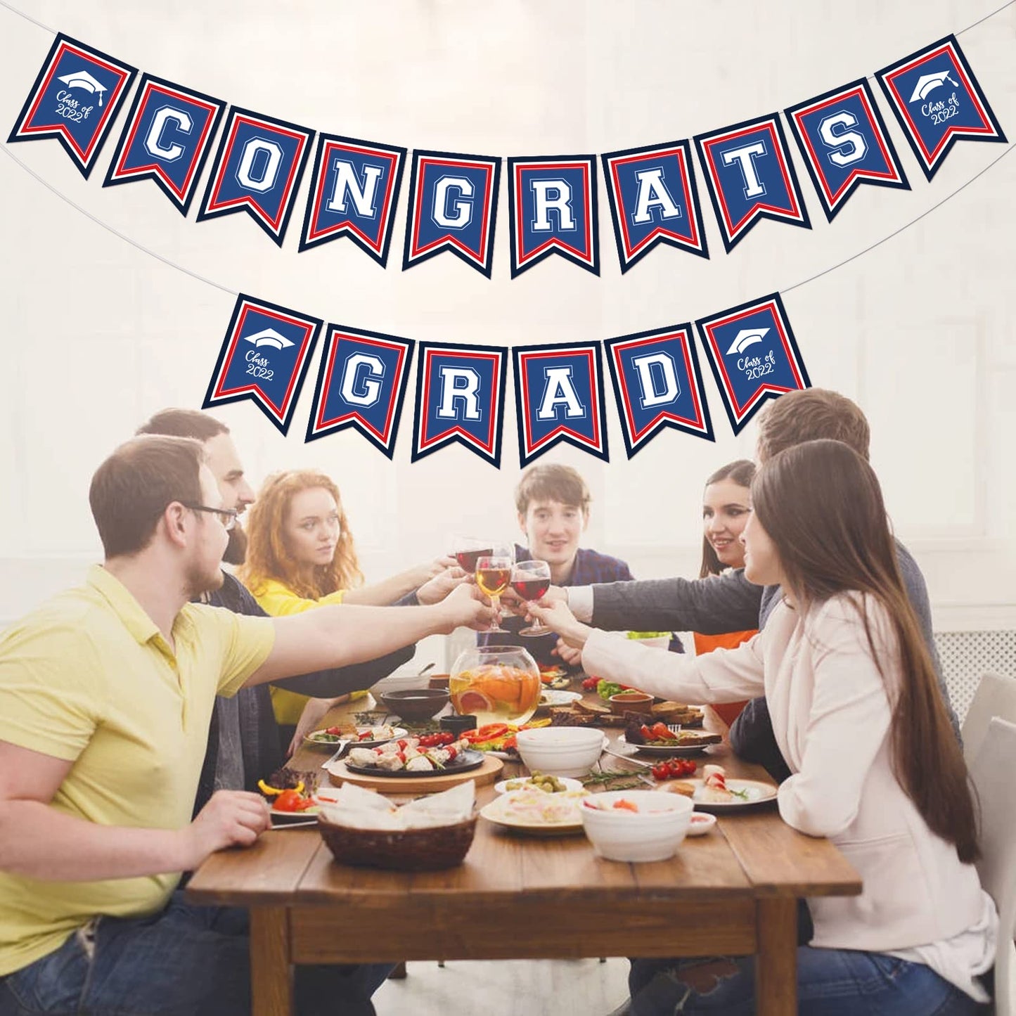 Large Congrats Grad Banner Graduation Banner 2024 Congrats Banner For High School Graduation Party Decorations 2024 Graduation Banners For Party Decorations