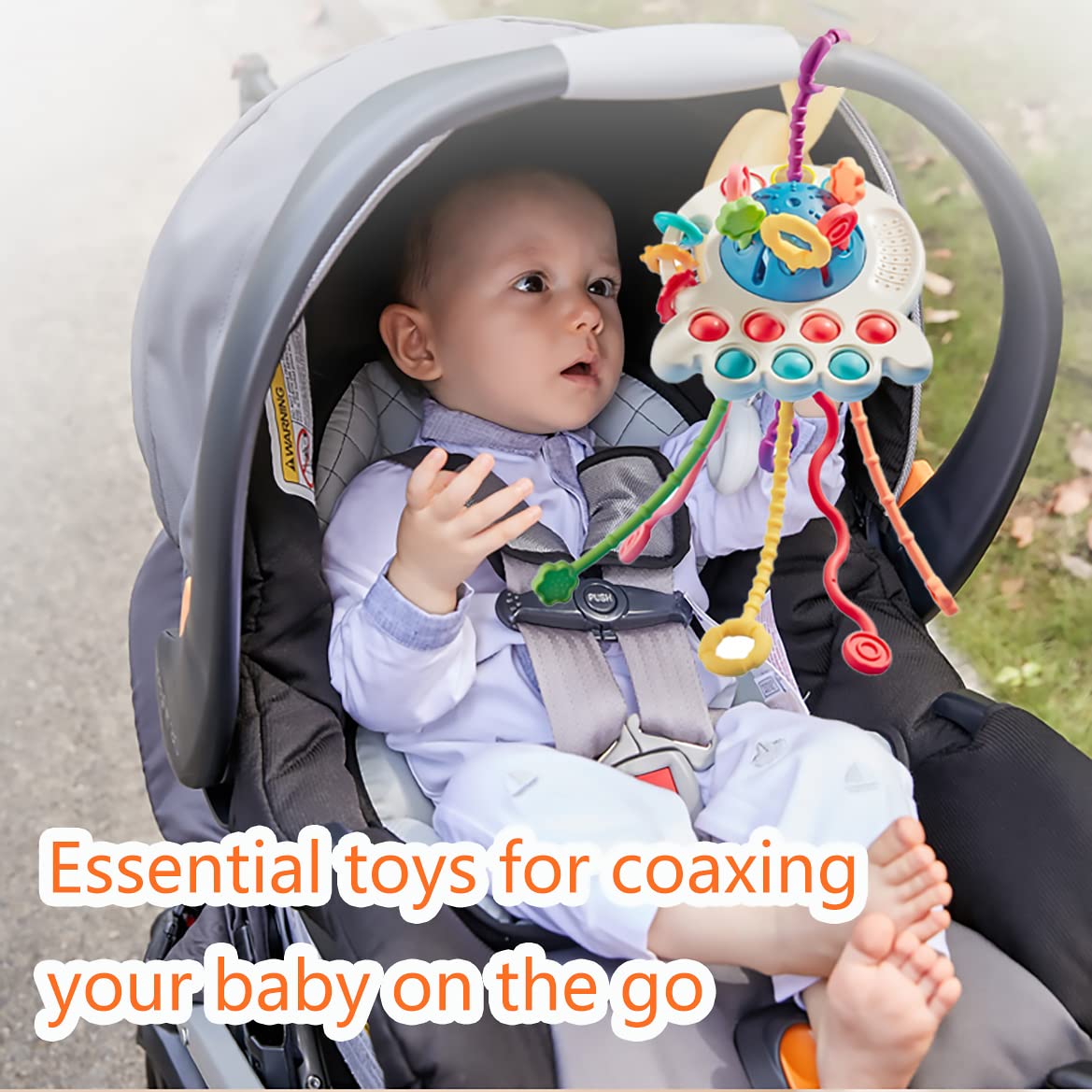 Neslgenc Baby Toys 6 To 12 Months,Montessori Toys For 1 Year Old Boy Girl Baby Sensory Toys For Babies 12-18 Months Pull String