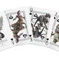 GENT SUPPLY CO. Bicycle Mythical Creatures Playing Cards II - Premium Cardstock Poker Deck, Standard Size, Black/Silver/Gold