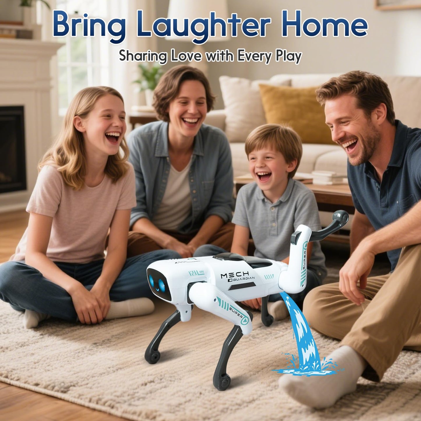 VBNCITY Smart Robot Dog Toy  Perro Robot Toys for Kids  RC Robo Dog Pet with STEM  Robotic Dog Pal for Kids and mature-themeds  Electronic Remote Control Robots for Birthday for Boy and Girl