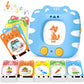 Joycat Talking Flash Cards For Toddlers 1-5 Clear Voice & Thick Cards & Easy To Slide In And Out, Independent Play & Speech Deve