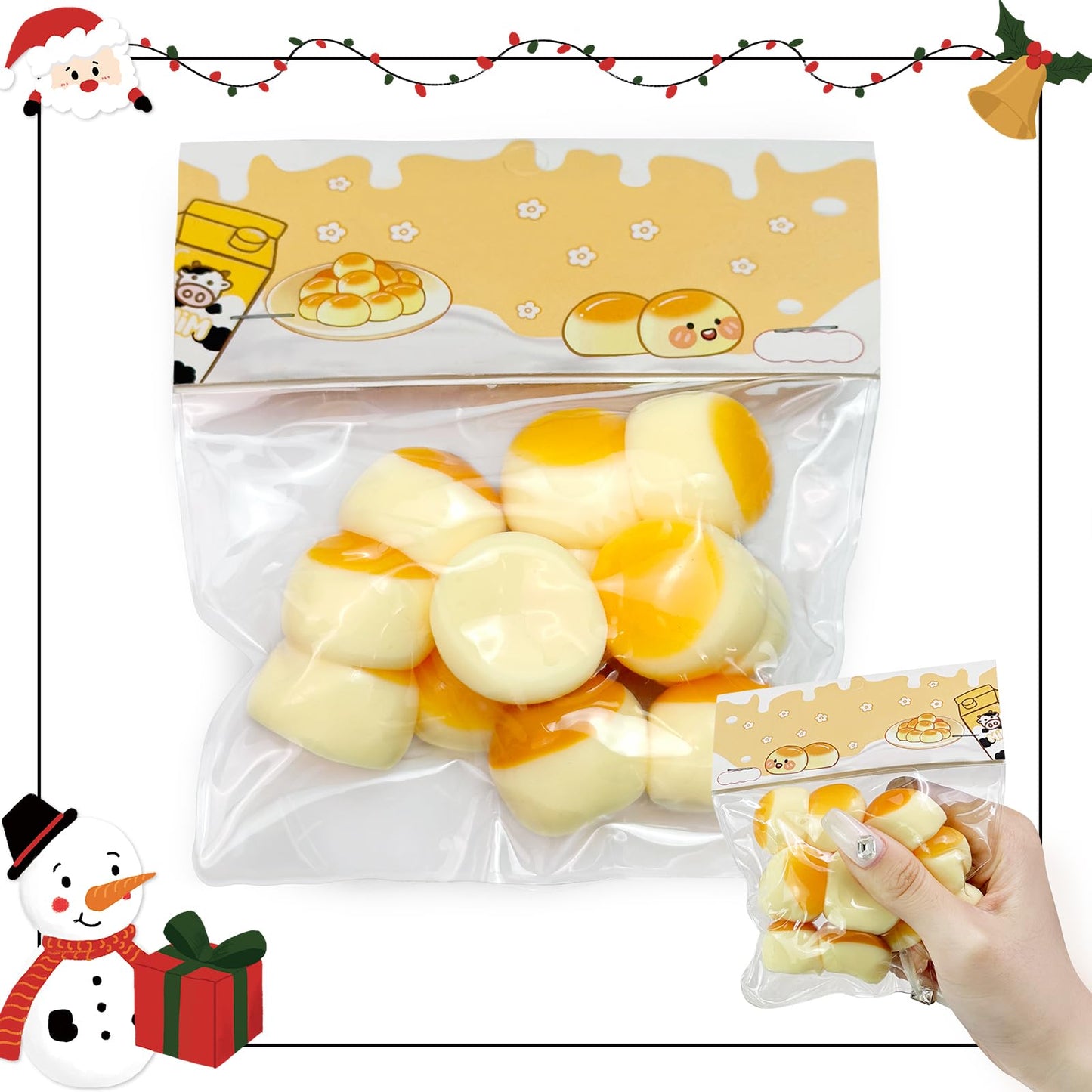 Taba Squishy Toys Valentines Cute Kawaii Cat Paw Squeeze Toys  Sticky Squishy Fidget Toys Silicone Squeeze Toy for Stress Relief Cute Soft Toys Best Valentines Gift for Anniversary (Small bun)