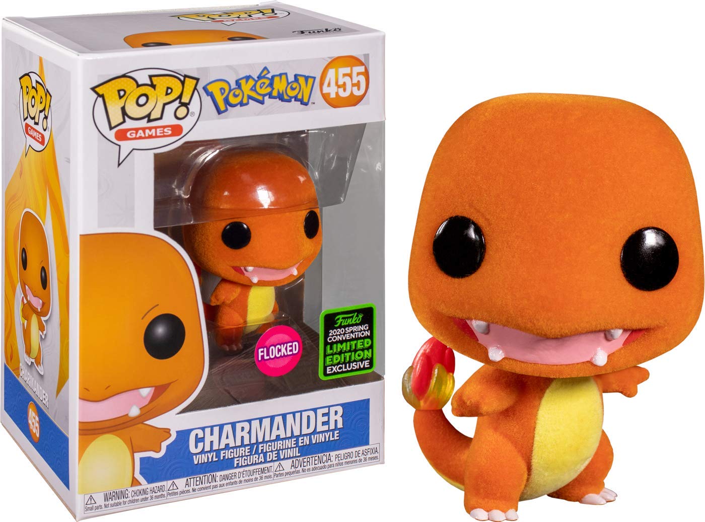 Pop 2020 Eccc Shared Exclusive 455 Charmander (Flocked)