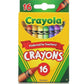 Crayola Classic Color Pack Crayons 16 ea (Pack of 3)