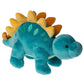 Mary Meyer Stuffed Animal Smootheez Pillow-Soft Toy, 10-Inch Blue Stegosaurus Dinosaur, Soft Polyester Material, Model 54403
