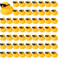 Chivao 60 Pcs Mini Rubber Duck In Bulk With 60 Sunglasses, Small Yellow Rubber Duck Gifts Bath Float Bathtub Toys Tiny Ducks For Holiday Cruise Baby Shower Decoration Birthday Party Favors Supplies