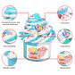 Scented 11 Pack Slime Kit With 4 Clear And 7 Butter Slime,Peach Slime,Super Soft Non-Sticky, Jelly Cube Crunchy Crystal Slime, B