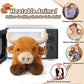 Cuckool Warmable Bull Cow Stuffed Animals, Microwavable Stuffed Animals Heating Pad For Cramps, Pain Stress Relief, Heatable Coo