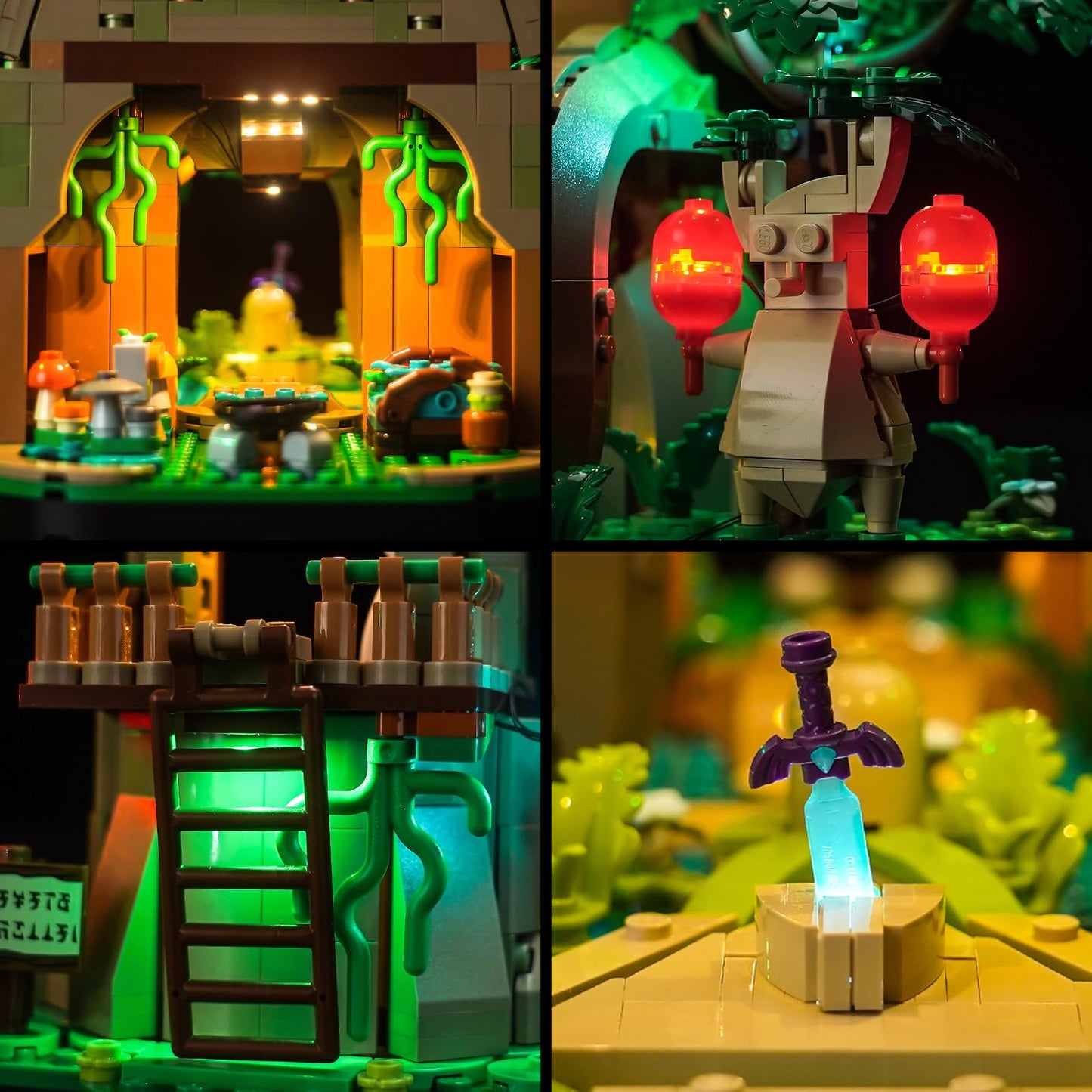 BrickBling LED Light Compatible with Lego The Legend of Zelda Great Deku Tree 2-in-1 Building Set (Model Not Included), Creative