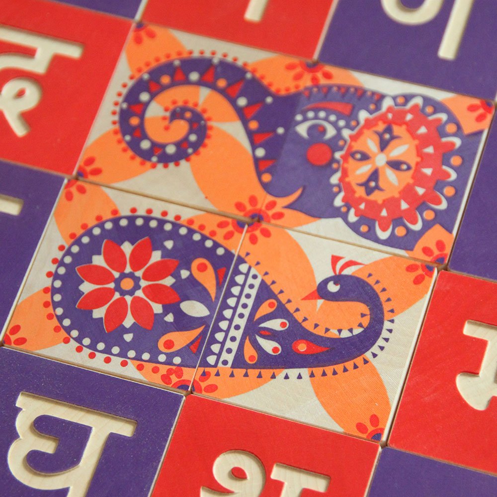 Uncle Goose Hindi Blocks - Made In The Usa