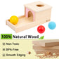 Adena Montessori Object Permanence Box With Tray Three Balls Montessori Toys For 6-12 Months Baby 1 Year Old Infant Toddler (Small Box - For Girl)