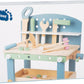 Compact Wooden Workbench by Small Foot -Tool Bench Set in Nordic Theme - 21+ Piece Playset Includes Hammer, Saw, Screwdriver, Na